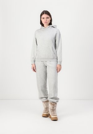 TRACKSUIT SET - Tracksuit bottoms - mottled light grey