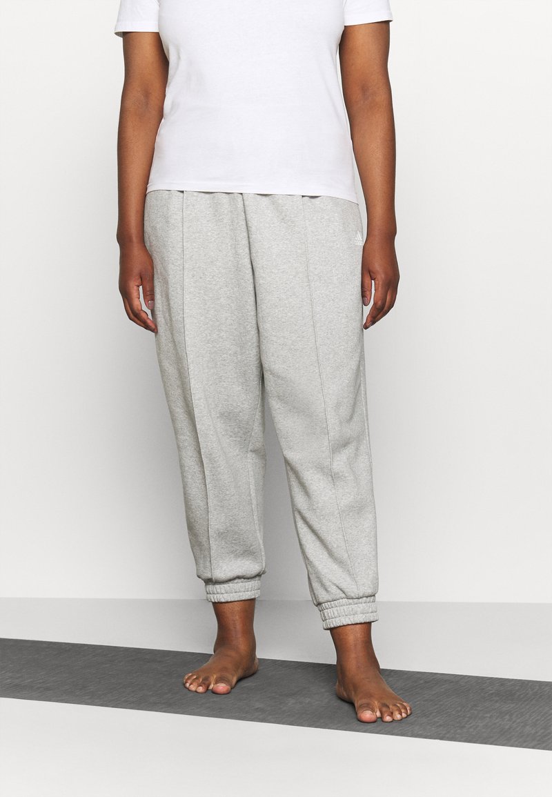 adidas Performance STUDIO INC - Calças de fato de treino - medium grey heather/white