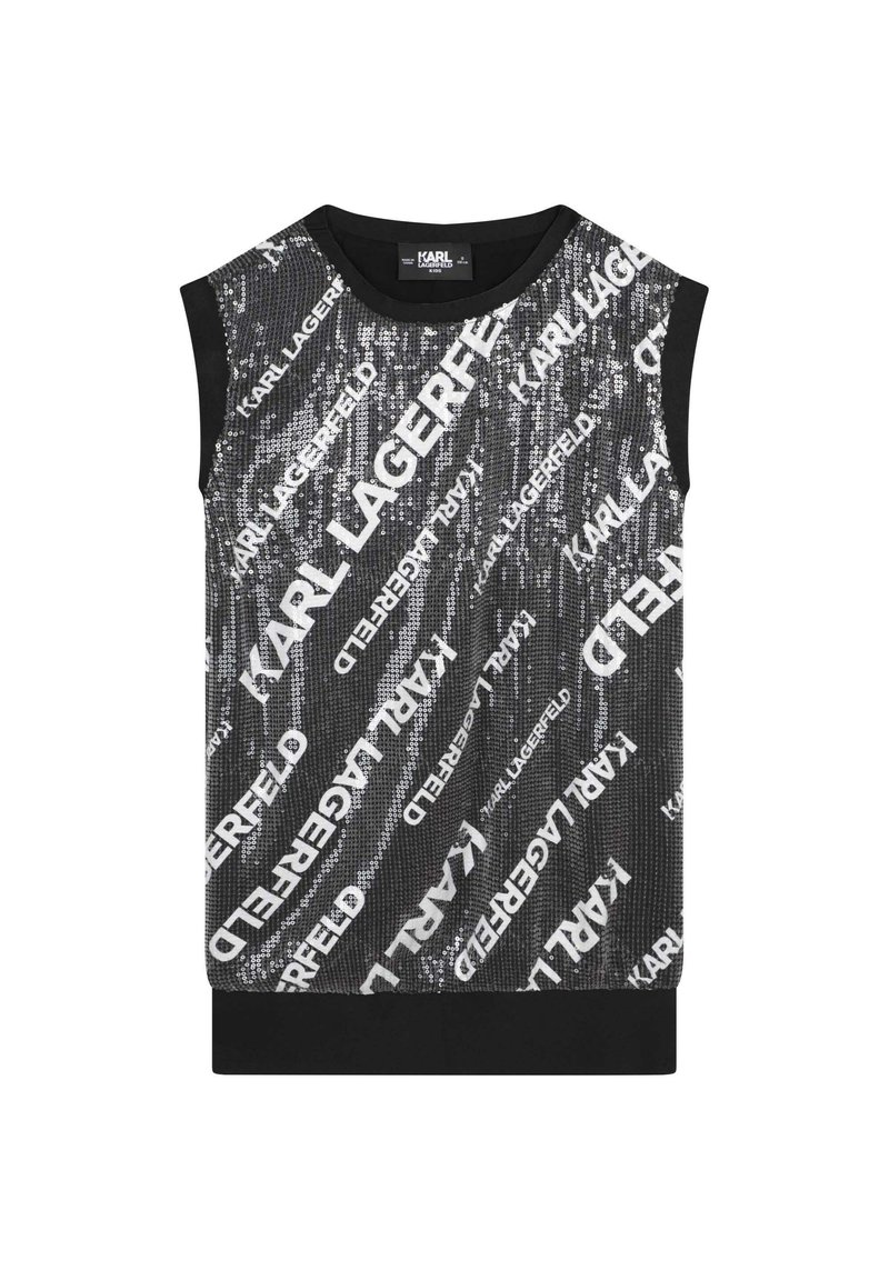 KARL LAGERFELD KIDS Top zwart KARL LAGERFELD KIDS Top zwart