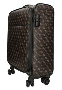 Borsa Guess 4G Metal Script Marrone - Custodia In Ecopelle Con Logo Metallico - Foto 10