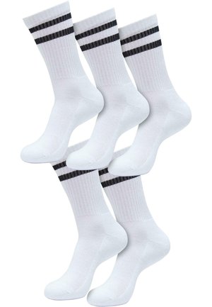 DOUBLE STRIPE  5-PACK - Socks - white black