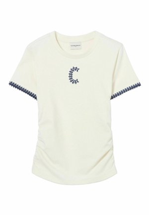 Claudie Pierlot, TEE SHIRT - T-shirt con stampa - ecru