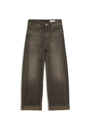 Bershka, BALLOON JEANS WITH BACK BUCKLE 02057054 - Jean boyfriend - black