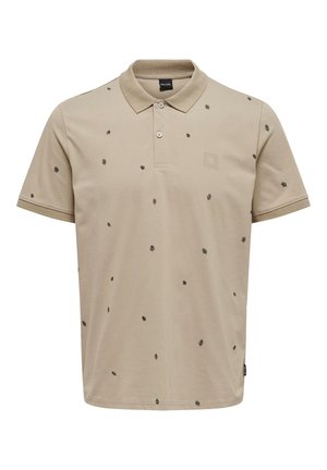 Only & Sons KURZARM - Poloshirt - beige