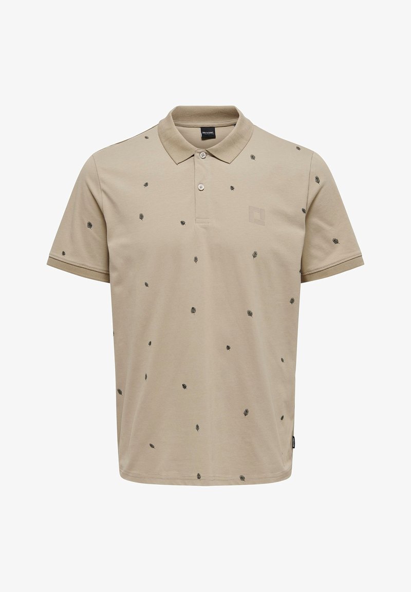 Only & Sons KURZARM - Poloshirt - beige