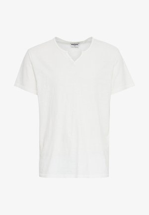 Blend, BHASTON SPLIT NECK - T-paita - snow white