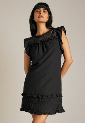 FRILL SLEEVE  TALL  REGULAR FIT - Dnevna haljina - black