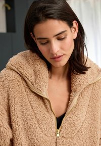 Next BORG HALF ZIP - Flísová bunda - neutral