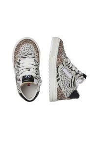 Naturino HESS HIGH 3 ZIP - Scarpe primi passi - schwarz beige