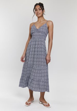South Beach STRAPPY TIE BACK TIERED - Day dress - navy