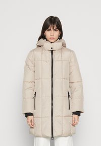 JDY DAISY LONG PADDED - Zimski kaput - simply taupe/black