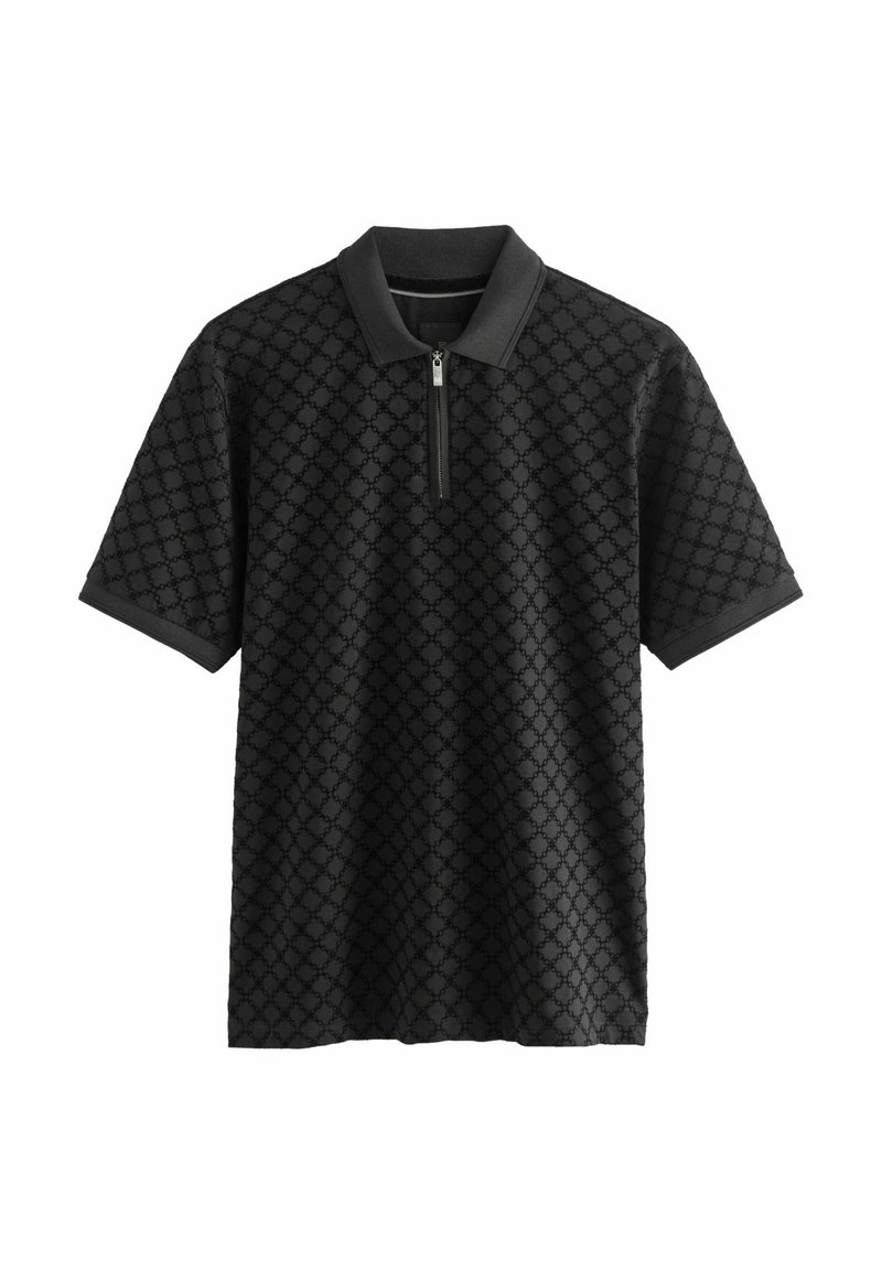 Next FLOCKED - Polo majica - black