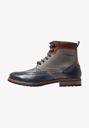 MARCELLO - Botki sznurowane - dark blue/grey
