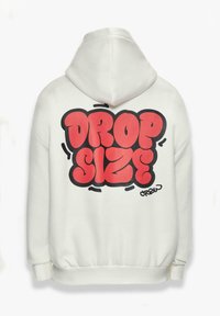 Dropsize HEAVY BUBBLE SKETCH - Sweat à capuche - cream white