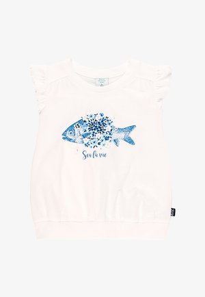 POISSON - Camiseta estampada - white