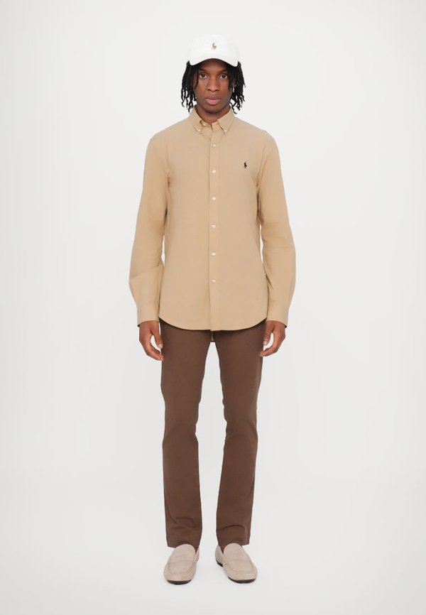 SLIM FIT STRETCH POPLIN SHIRT  - Shirt - coastal beige3
