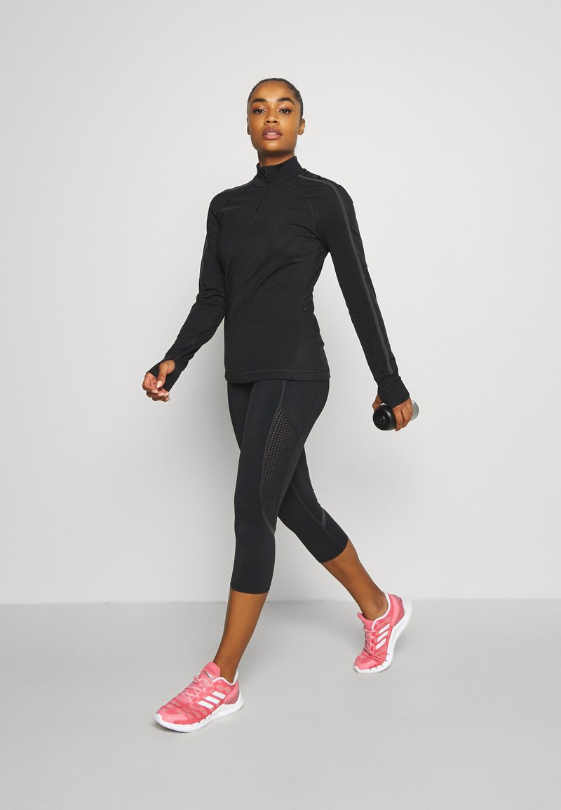 Damen Sportbekleidung | Sweaty Betty THERMODYNAMIC HALF ZIP RUNNING Langarmshirt black/schwarz - DM23985 Damen Sportbekleidung | Sweaty Betty THERMODYNAMIC HALF ZIP RUNNING Langarmshirt black/schwarz - DM23985