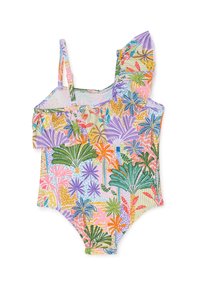 OVS WITH FLOUNCE AND TROPICAL  - Maillot de bain - yellow purple
