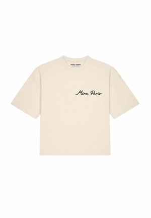 Mira Paris, SHARK OVERSIZED BOXY TEE 26 UNISEX - Print T-shirt - natural raw