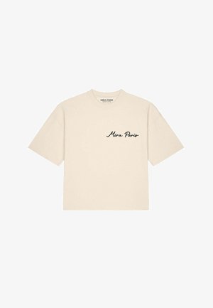 Mira Paris, SHARK OVERSIZED BOXY TEE 26 UNISEX - Print T-shirt - natural raw
