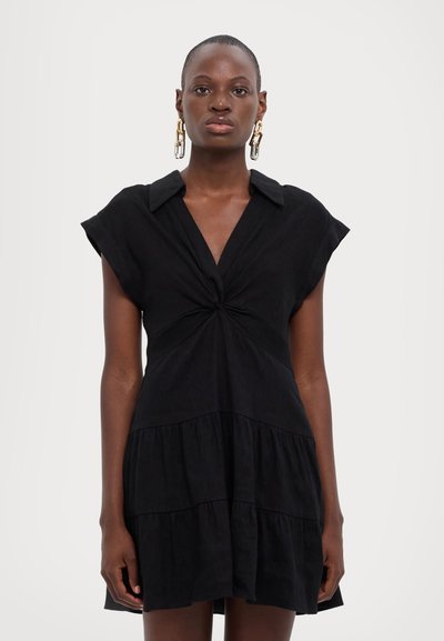 Alice + Olivia MILA DEEP TWIST MINI DRESS - Kreklkleita - black
