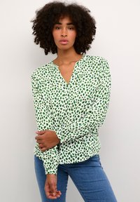 Kaffe JALIE - Blusa - greencolors graphic dot