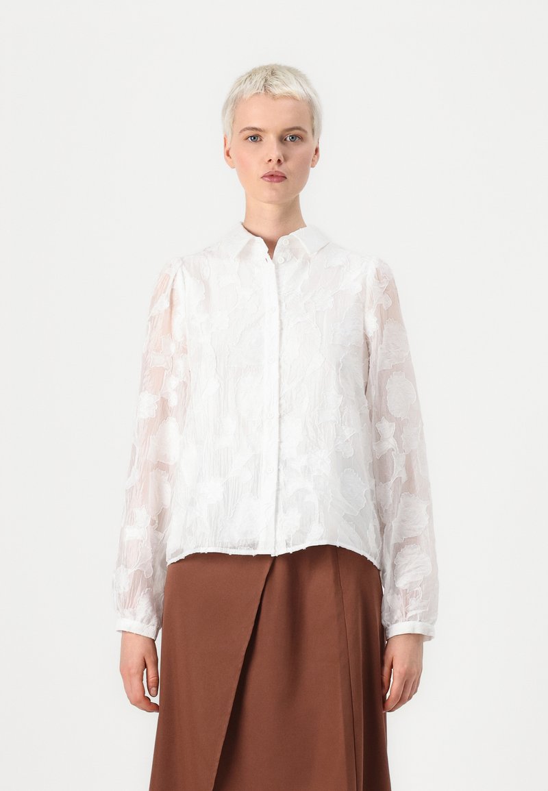 Pieces PCJALA SHIRT - Camicia - cloud dancer