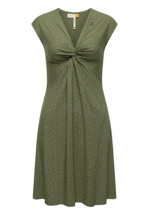 COMFREY - Robe en jersey - olive