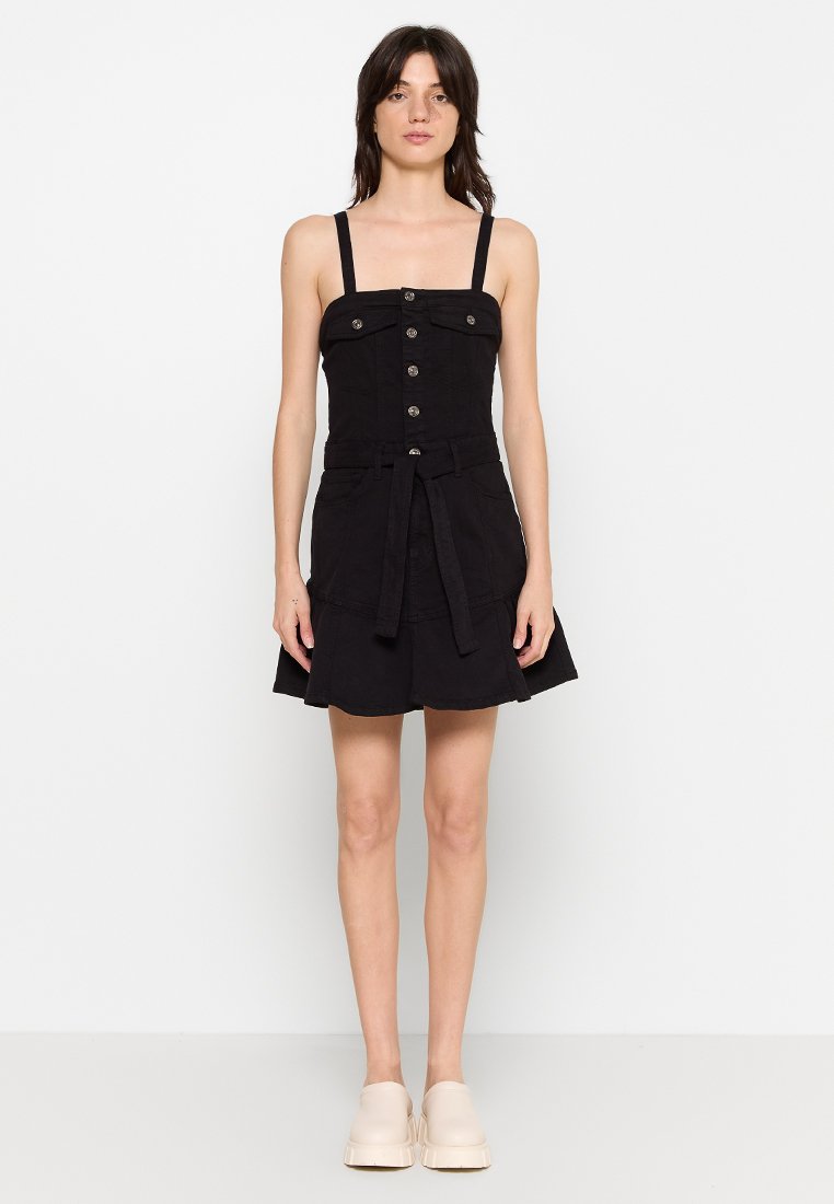 7 For All Mankind Jeansjurken zwart 7 For All Mankind Jeansjurken zwart