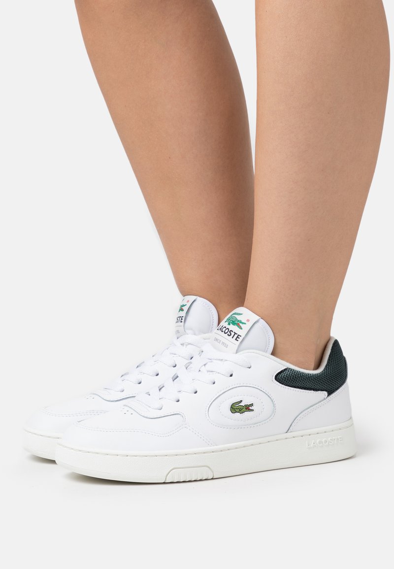 Lacoste LINESET 223 1 - Matalavartiset tennarit - white/dark green ...