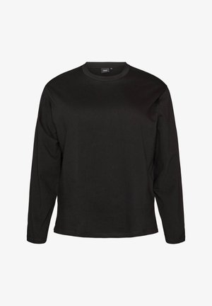 Zizzi, BASIC T-SHIRT MIT LANGEN ÄRMELN - Μπλούζα με μακριά μανίκια - schwarz