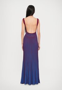 STAUD CLARETTA DRESS - Maxi dress - blue/lilac/blue - Zalando