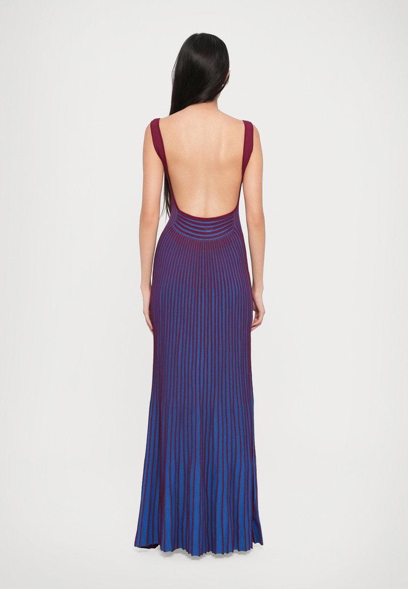 STAUD CLARETTA DRESS - Maxi dress - blue/lilac/blue - Zalando.ie