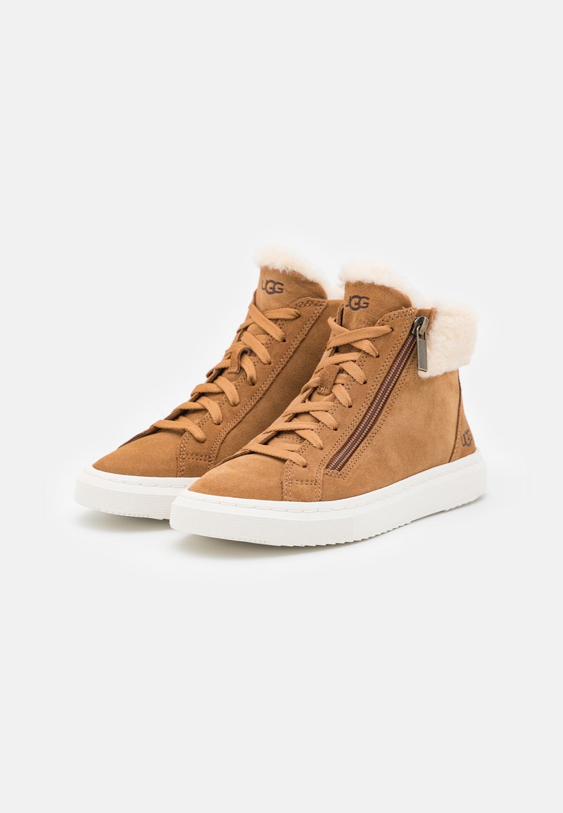 UGG ALAMEDA MID ZIP High-top trainers chestnut/cognac Zalando
