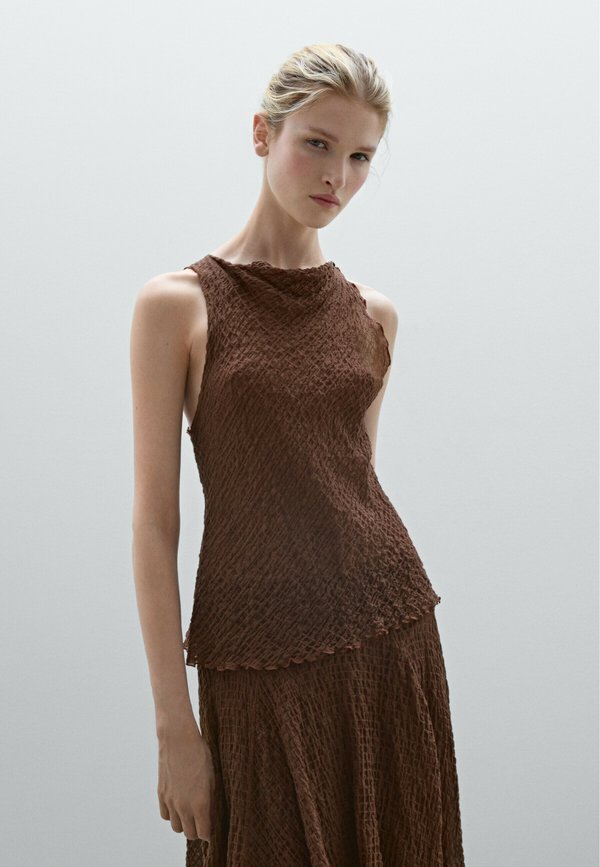 FLOWING DRAPED NECK  - Blouse