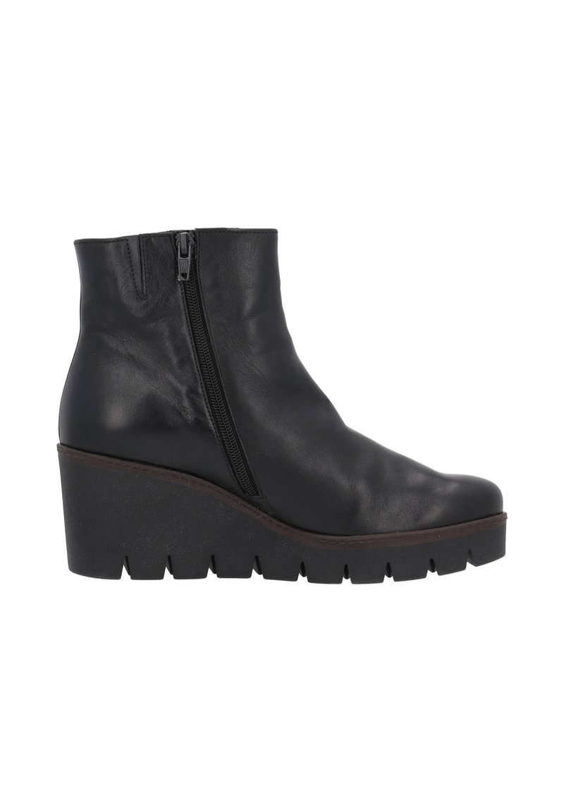 Gabor Wedge Ankle Boots schwarz ra cogn/black