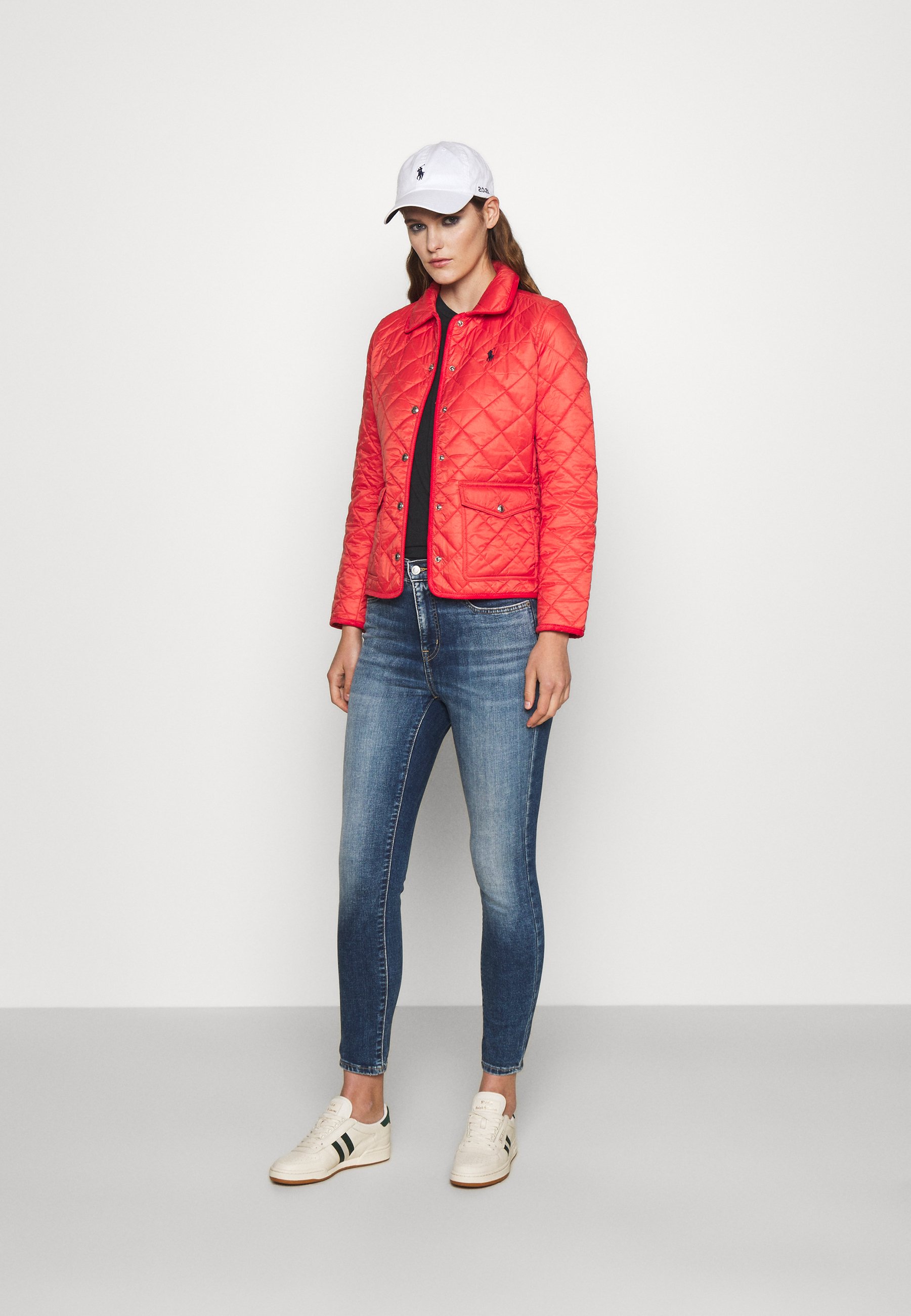red spring jacket