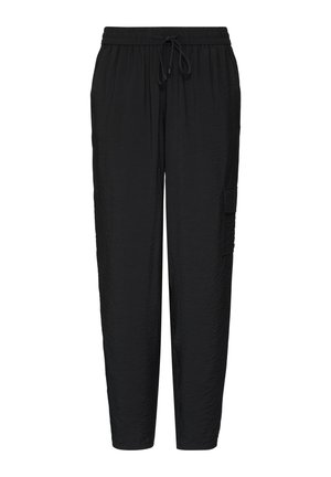 s.Oliver Pantalon cargo - schwarz