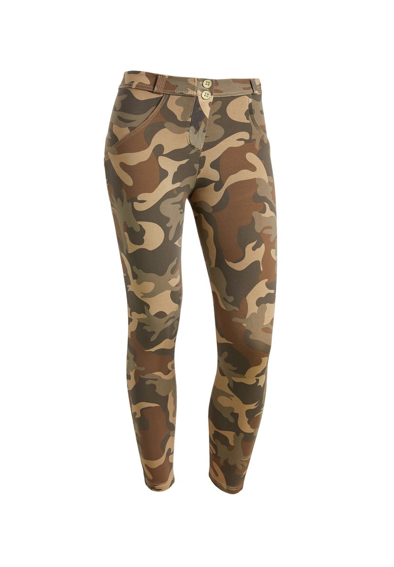 Freddy PUSH UP WR.UP 7/8 CAMOUFLAGE - Leggings - beige mimetico