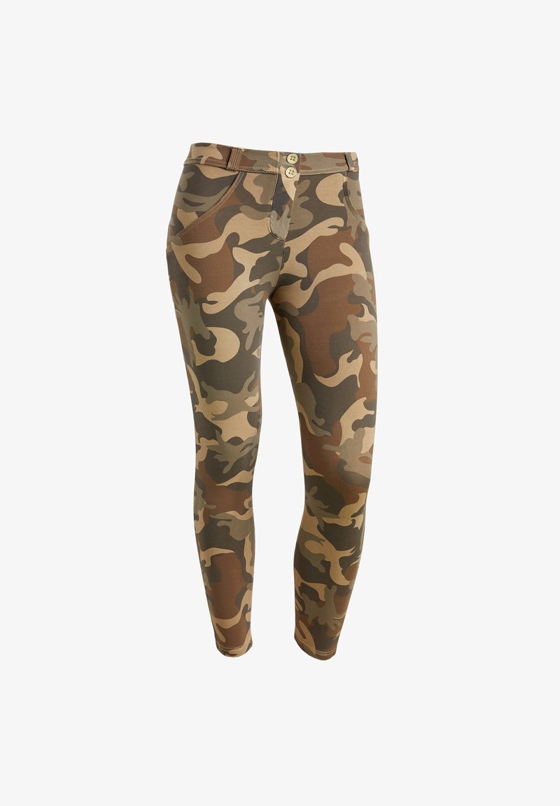 Freddy PUSH UP WR.UP 7/8 CAMOUFLAGE - Leggings - beige mimetico