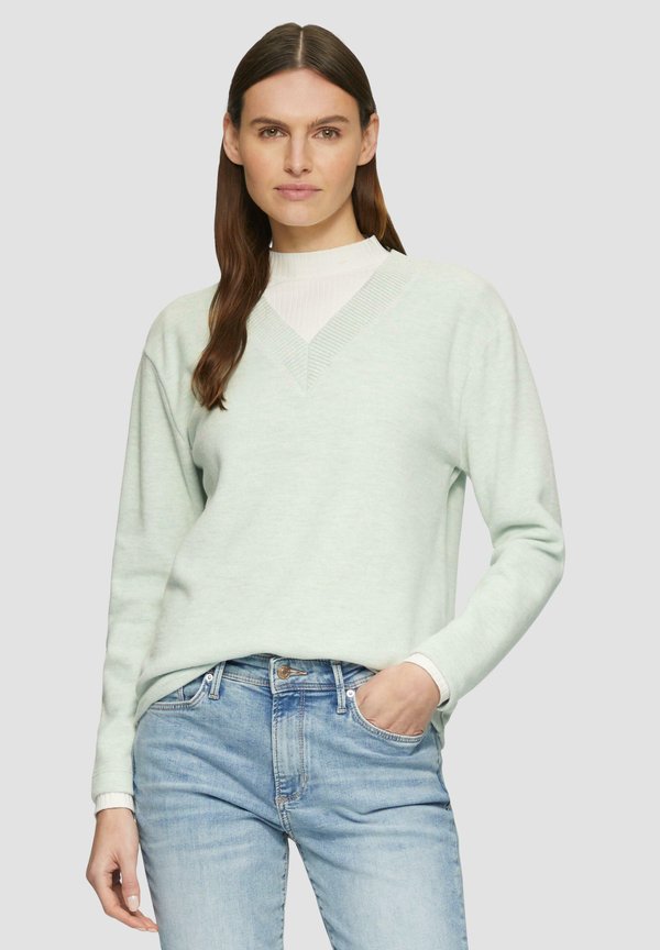 V-AUSSCHNITT - Strickpullover - minze