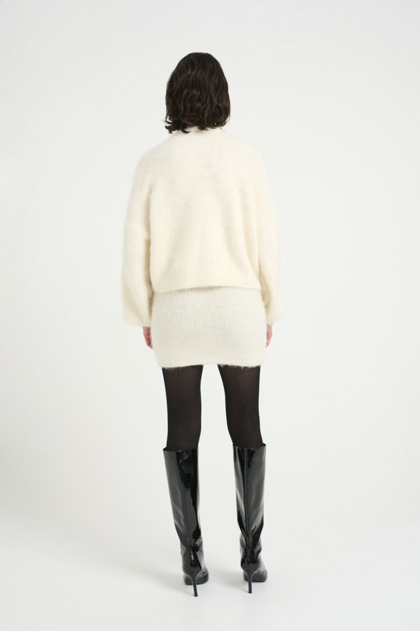 SANA SKIRT - Mini skirt - egret2