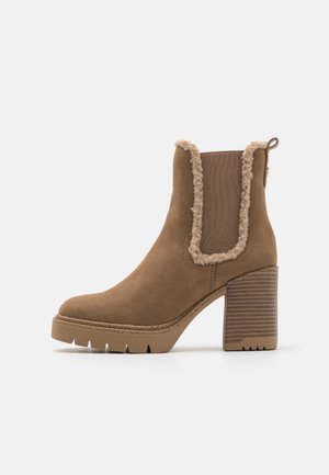 Plateaustiefelette - taupe