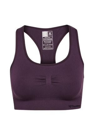 Hummel, SHAPING SEAMLESS - Medium support sports bra - plum perfect