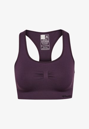 Hummel, SHAPING SEAMLESS - Medium support sports bra - plum perfect