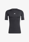TECHFIT COMPRESSION 3-STRIPES - Sport T-shirt - black