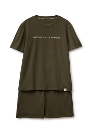 United Colors of Benetton SHORT  BLEND PAJAMA SET.. - Pyjama - green