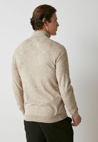Next MARL ZIP NECK JUMPER - Pulover - neutral