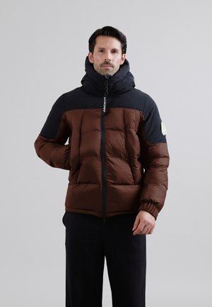 LUNA DOWN PUFFER - Vinterjakker - mid brown/black