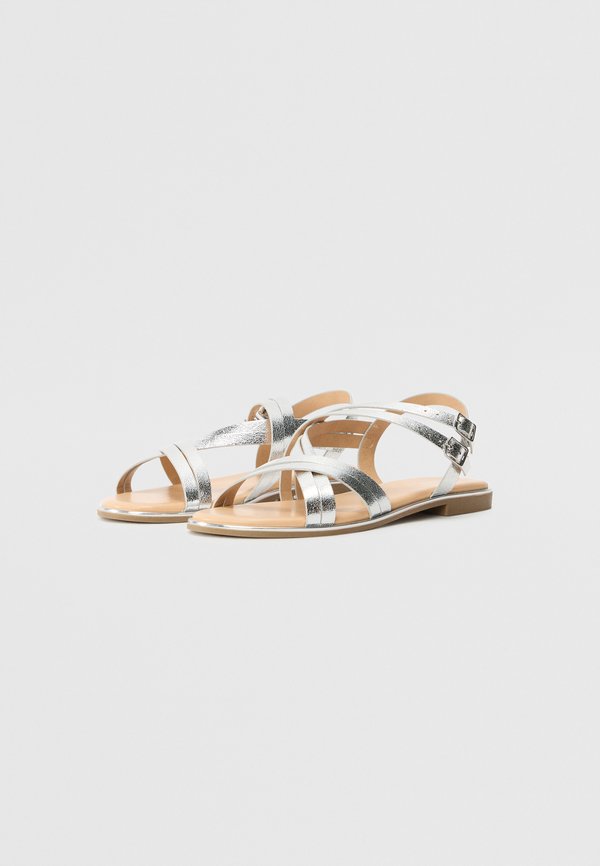 ONLMARI - Ankle cuff sandals - silver2